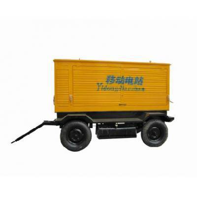 20KW国产大宇移动拖车4轮柴油发电机组